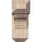 Ekena Millwork Merced Craftsman Smooth Bracket w/ Offset Brace, Douglas Fir, 7 1/2"W x 18"D x 18"H BKT0806X18X18MRC04SDF - alternate 2